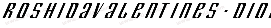 RoshidaValentines-d10K字体转换