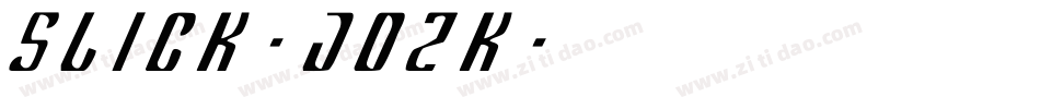 Slick-J02K字体转换