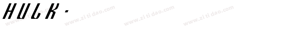 hulk字体转换