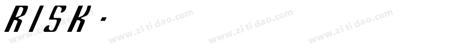 risk字体转换
