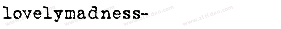 lovelymadness字体转换