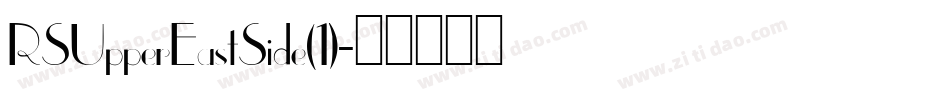 RSUpperEastSide(1)字体转换