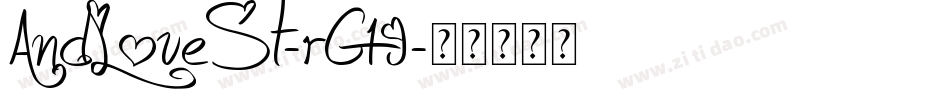 AndLoveSt-rG19字体转换