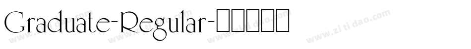 Graduate-Regular字体转换
