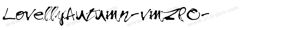 LovellyAutumn-vmZPO字体转换