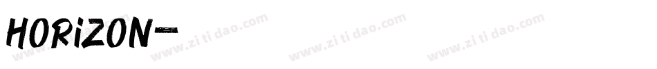 Horizon字体转换