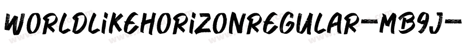 WorldLikeHorizonRegular-mB9j字体转换