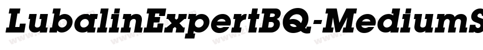 LubalinExpertBQ-MediumSC字体转换