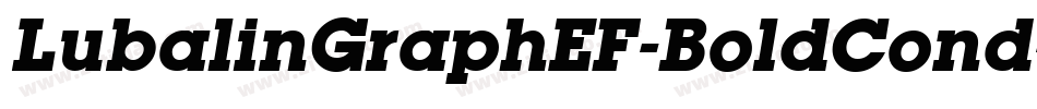LubalinGraphEF-BoldCond字体转换
