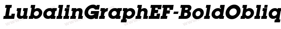 LubalinGraphEF-BoldOblique字体转换