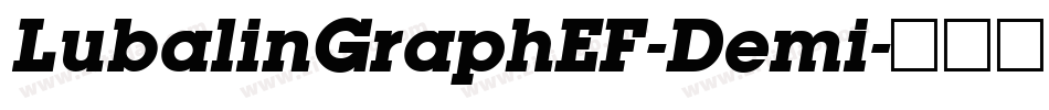 LubalinGraphEF-Demi字体转换