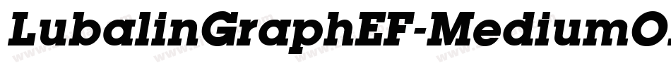 LubalinGraphEF-MediumOblique字体转换
