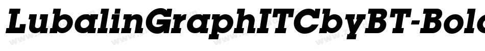 LubalinGraphITCbyBT-Bold字体转换