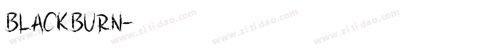 BLACKBURN字体转换
