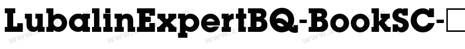 LubalinExpertBQ-BookSC字体转换