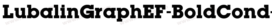 LubalinGraphEF-BoldCond字体转换
