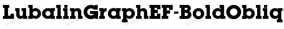LubalinGraphEF-BoldOblique字体转换