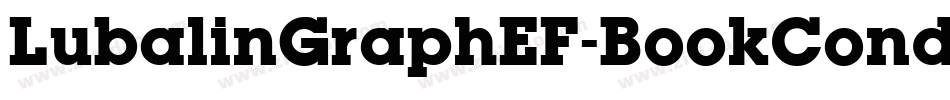 LubalinGraphEF-BookCond字体转换