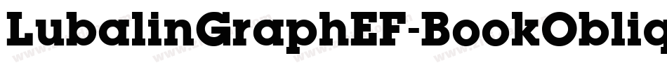 LubalinGraphEF-BookOblique字体转换