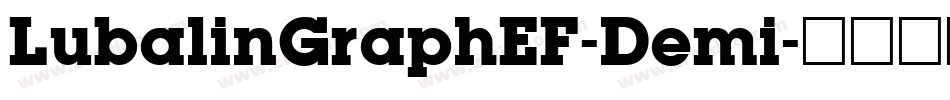 LubalinGraphEF-Demi字体转换