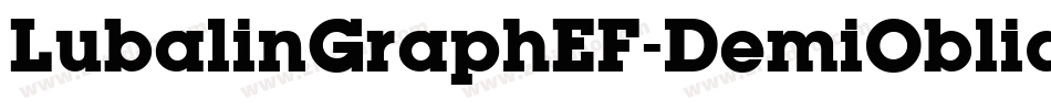 LubalinGraphEF-DemiOblique字体转换
