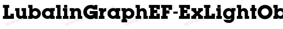 LubalinGraphEF-ExLightOblique字体转换