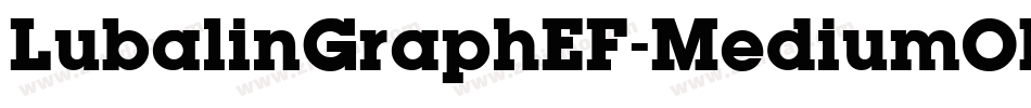 LubalinGraphEF-MediumOblique字体转换