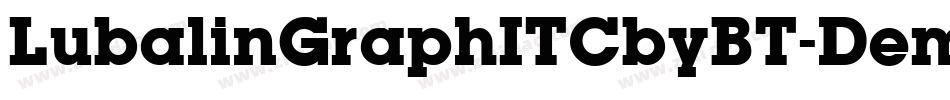 LubalinGraphITCbyBT-Demi字体转换