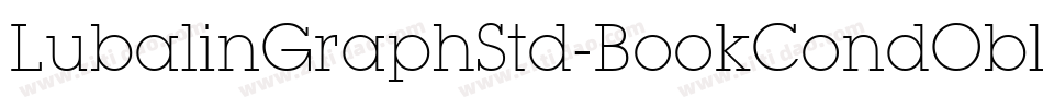 LubalinGraphStd-BookCondObl字体转换
