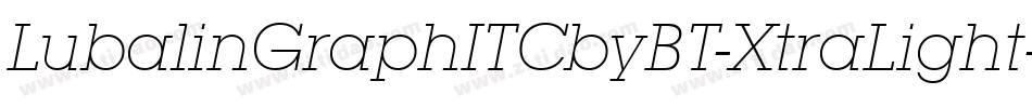 LubalinGraphITCbyBT-XtraLight字体转换