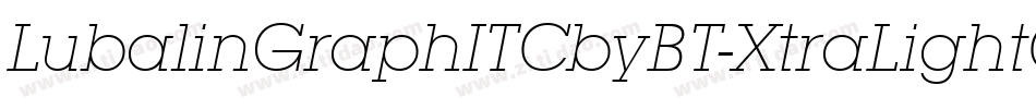 LubalinGraphITCbyBT-XtraLightOb字体转换