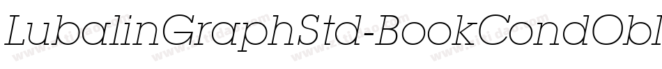 LubalinGraphStd-BookCondObl字体转换