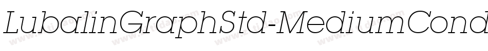 LubalinGraphStd-MediumCond字体转换