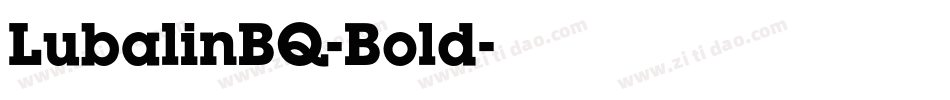 LubalinBQ-Bold字体转换