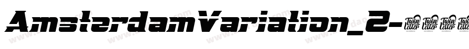 AmsterdamVariation_2字体转换