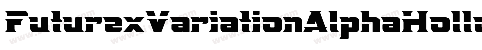 FuturexVariationAlphaHollow-mn5字体转换