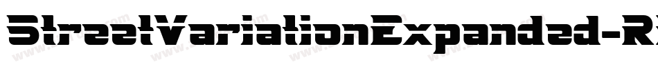 StreetVariationExpanded-RP6字体转换