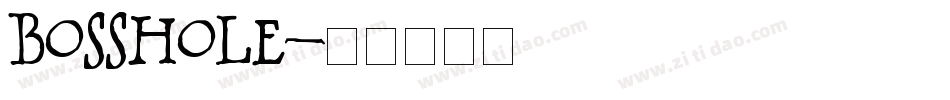 bosshole字体转换