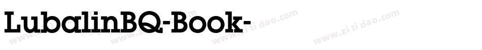 LubalinBQ-Book字体转换