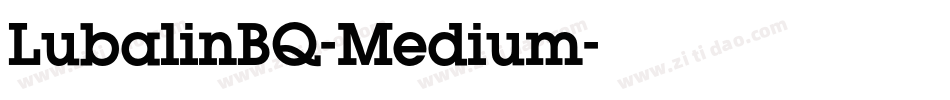 LubalinBQ-Medium字体转换