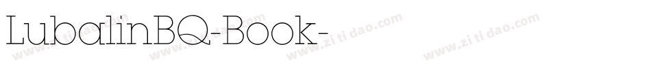 LubalinBQ-Book字体转换