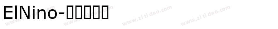 ElNino字体转换