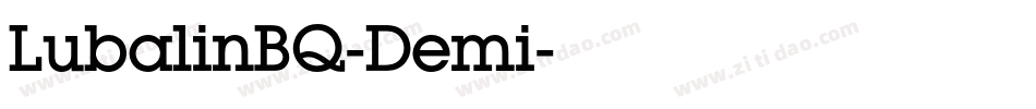 LubalinBQ-Demi字体转换