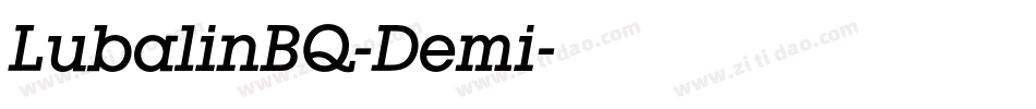 LubalinBQ-Demi字体转换