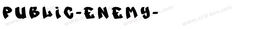 Public-Enemy字体转换