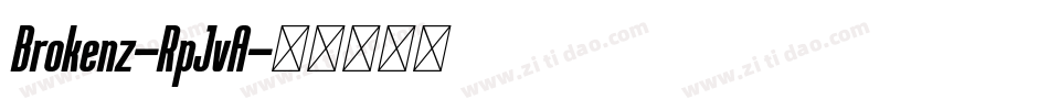 Brokenz-RpJvA字体转换