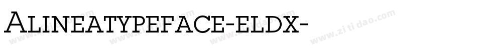 Alineatypeface-eldx字体转换