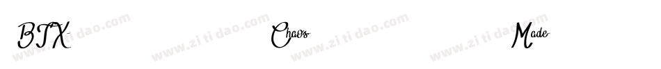 BTX-Chaos-Made-Shadow-Regular字体转换