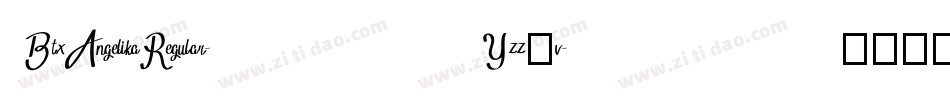 BtxAngelikaRegular-Yzz0v字体转换
