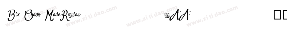 BtxChaosMadeRegular-rggAA字体转换